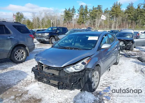 2016 Hyundai Elantra Se from USA, damaged, VIN 5NPDH4AE3GH785753